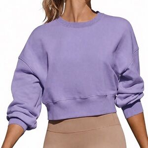 TNA | XS | Women's Lavender Cropped Sweatshirt